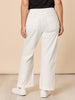Carpenter Stretch Wide Leg Pull On Denim Jean - Ivory