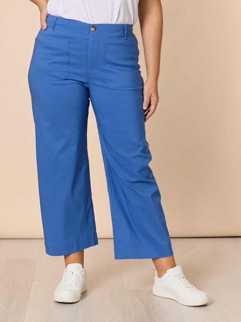 Marine Wide Leg Pant - Blue rc&co