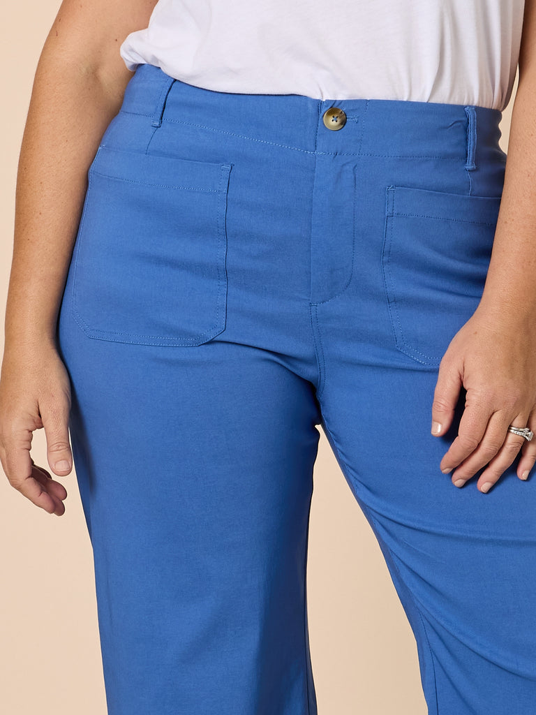Marine Wide Leg Pant - Blue rc&co