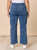 Carpenter Stretch Wide Leg Pull On Denim Jean - Washed Denim RC&CO
