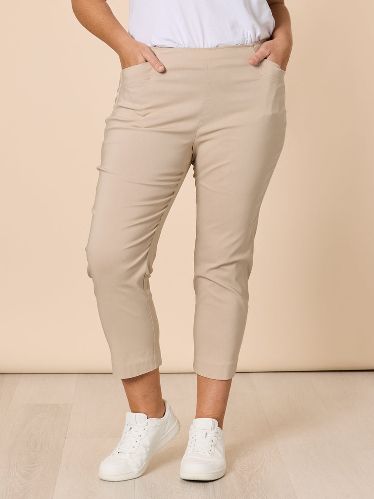 Zara Stretch Pant - Natural rco&co