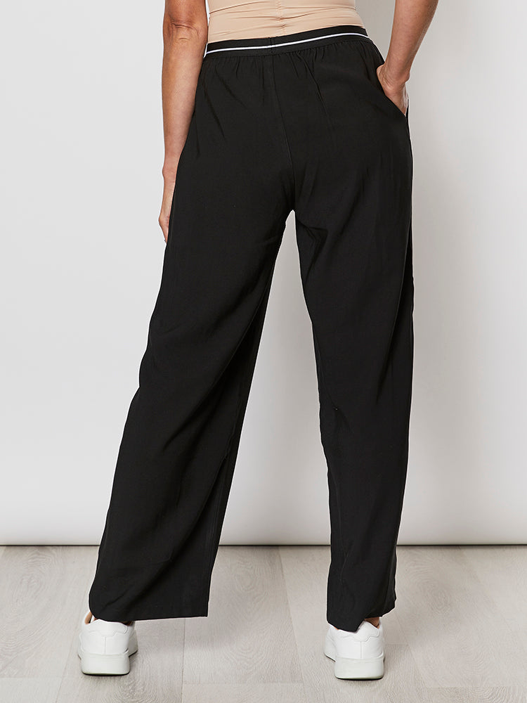 Relaxed Wide Leg Pant - Black