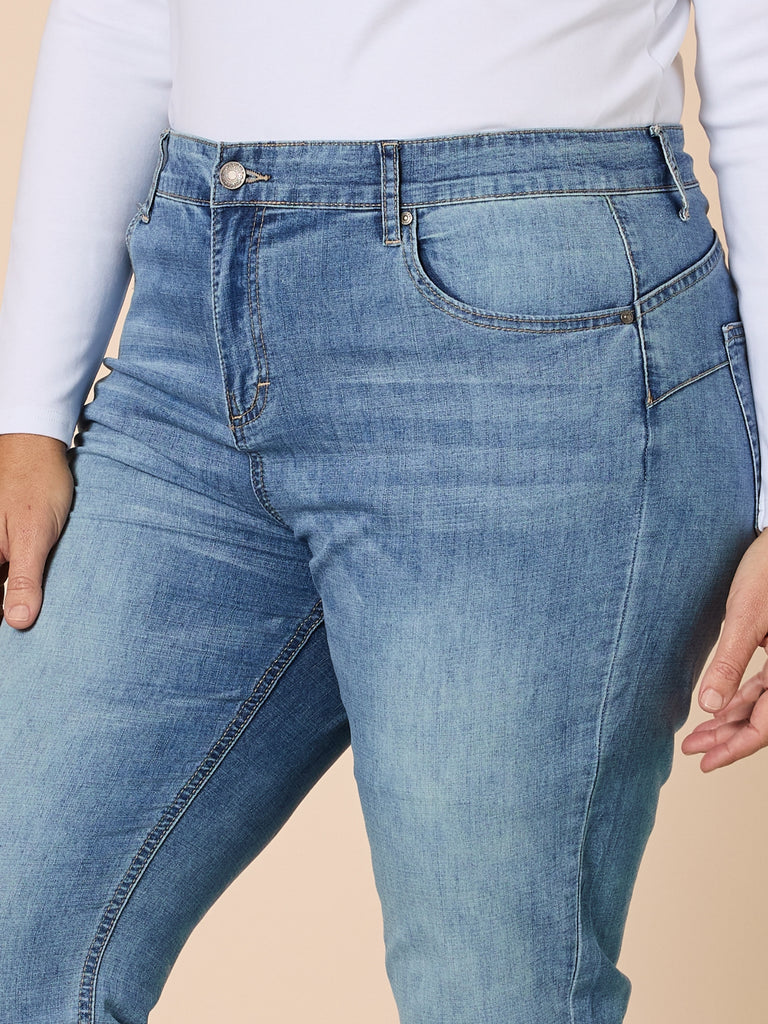 Marvel High Rise Stretch Jean - Denim RC&CO