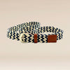 THREADZ WOVEN BELT - Black/White