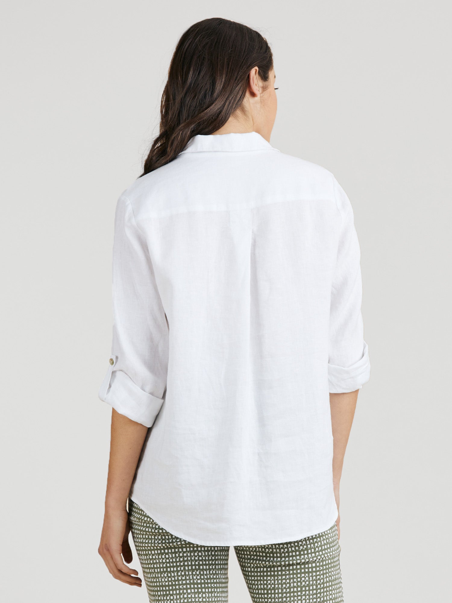Classic White Linen Shirt - White