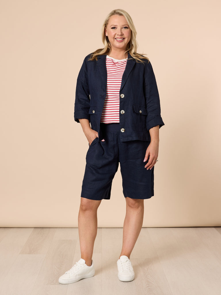 Jordan Linen Short - Navy rc&co