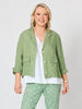 Danielle Cropped Linen Blazer - Fern rc&co