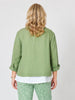 Danielle Cropped Linen Blazer - Fern rc&co