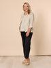 Sarah Linen Pleat Hem Pant - Black RC&CO