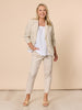 Alexis Gingham Print Pant - Natural rc&co