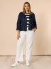 Hudson High Rise Wide Leg Jean - Ivory
