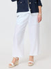 Lara Linen Wide Leg Pant - White