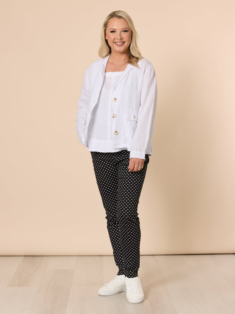 Pretty Bow Pant - Black/White RC&CO