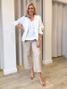 Tilly Linen Camisole - White