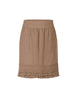 Ruffle Hem Skirt - Mocha