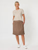 Ruffle Hem Skirt - Mocha