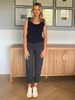 Pretty Bow Print Pant - Navy