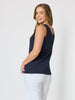 Basic Cotton Camisole - Navy