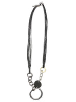 THREADZ NECKLACE SILVER CIRCLE - Silver