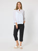 Santorini Cropped Cotton Pant - White