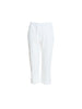 Santorini Cropped Cotton Pant - White