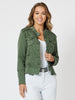 Military Denim Jacket - Khaki