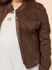 Military Denim Jacket - Chocolate RC&CO