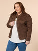 Military Denim Jacket - Chocolate RC&CO