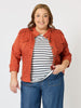 Military Denim Jacket - Maple