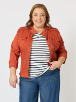 Military Denim Jacket - Maple