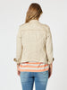 Military Style Denim Jacket - Natural RC&CO