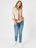 Military Style Denim Jacket - Natural