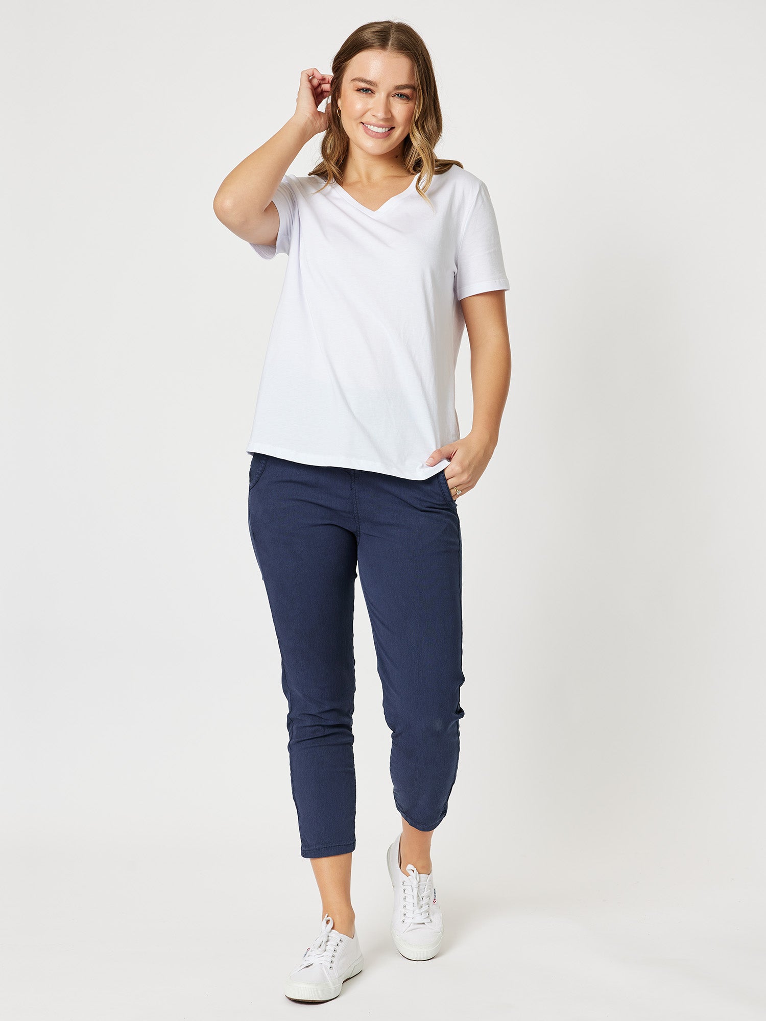 Cotton Lounge  Denim Pant - Indigo