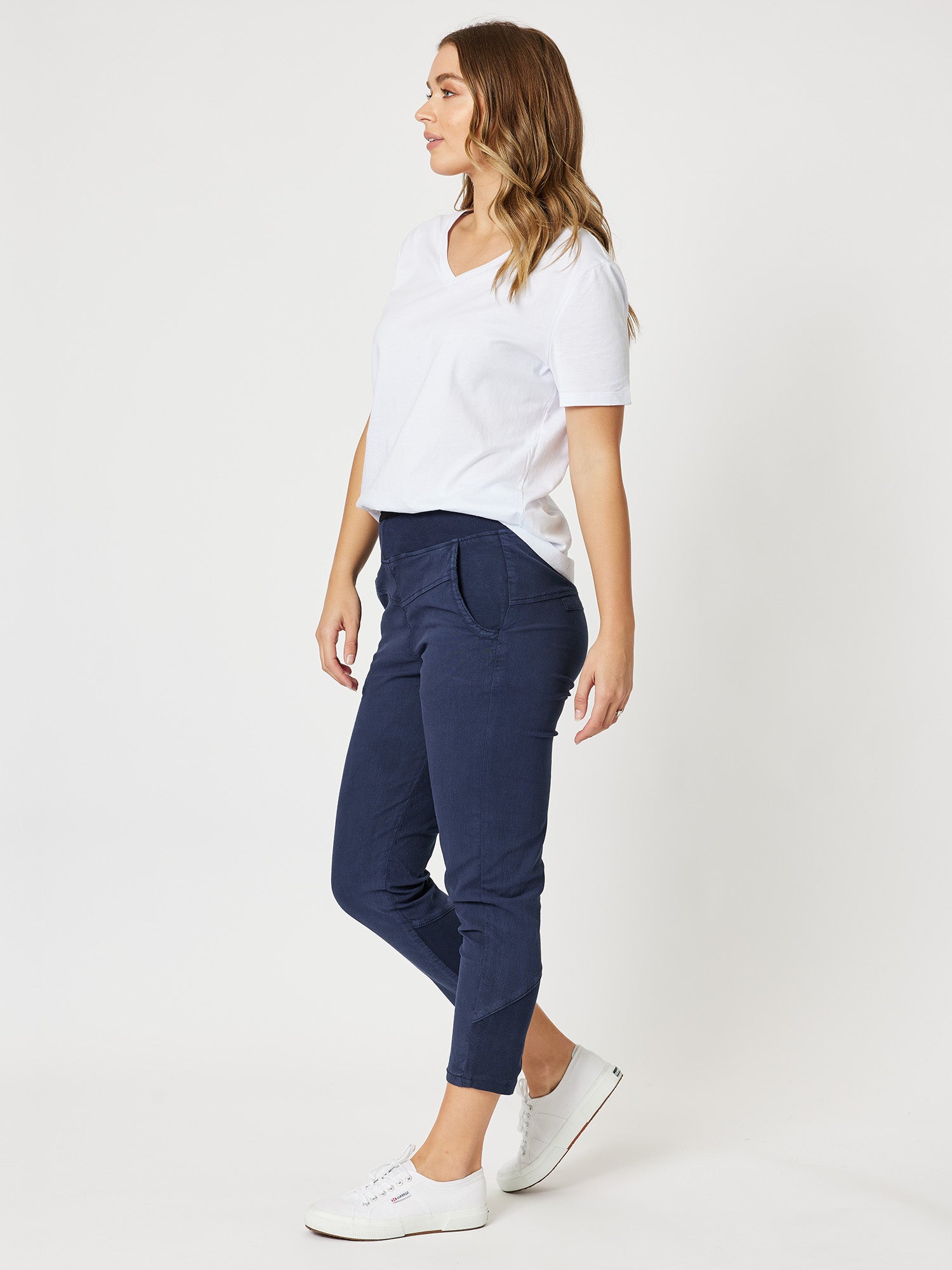 Cotton Lounge  Denim Pant - Indigo