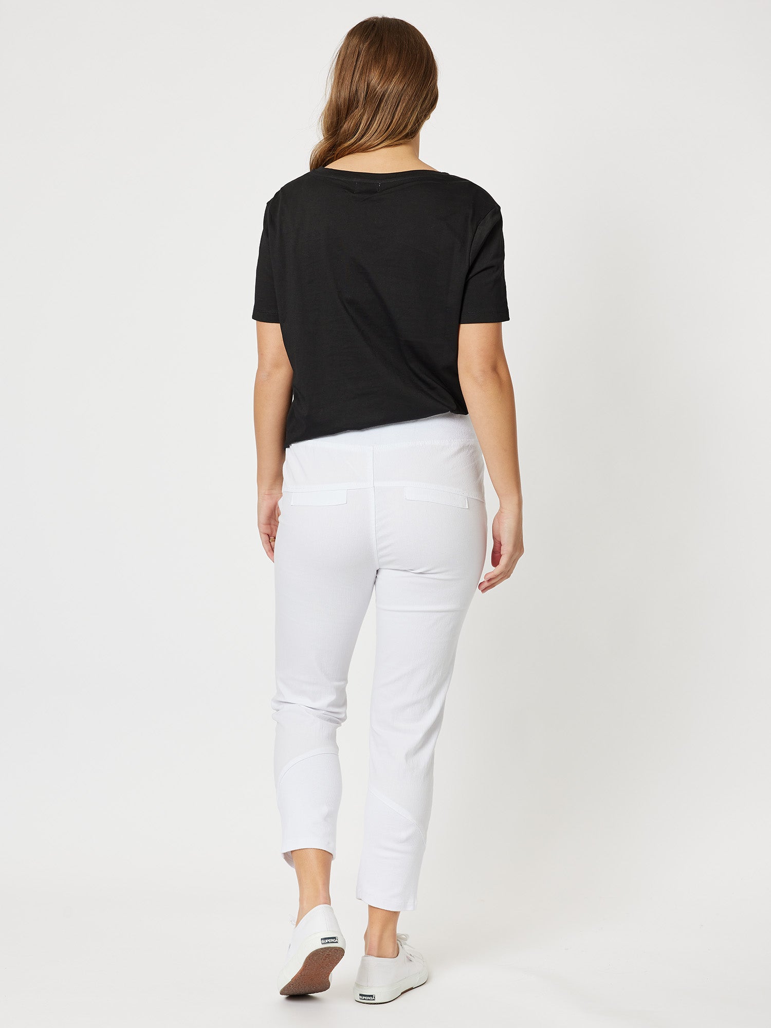 Cotton Lounge Denim Pant - White