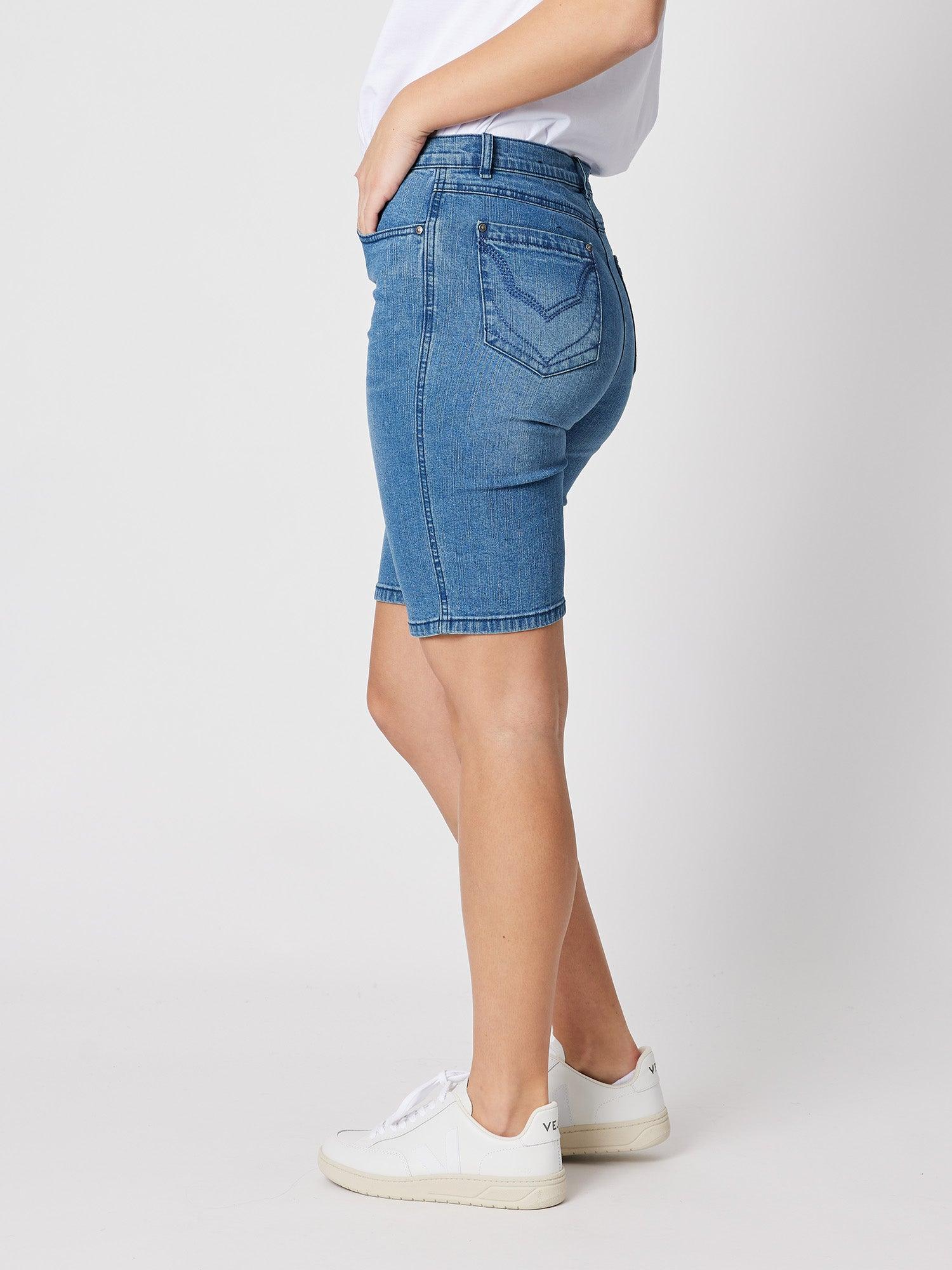 Miracle Denim Shorts - Washed Denim