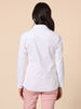 Emma Rib Detail Shirt - White