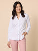 Emma Rib Detail Shirt - White