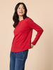 Heritage Long Sleeve Top - Red rc&co