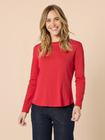 Heritage Long Sleeve Top - Red