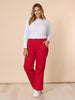 Hudson Wide Leg Jean - Red