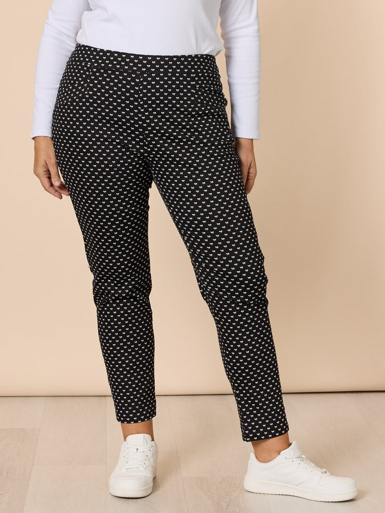 Pretty Bow Pant - Black/White RC&CO
