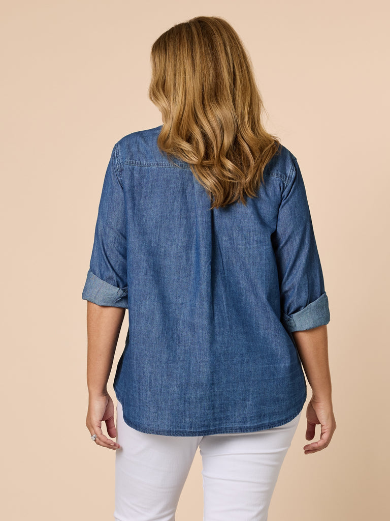Sophie Soft Denim Shirt - Denim RC&CO