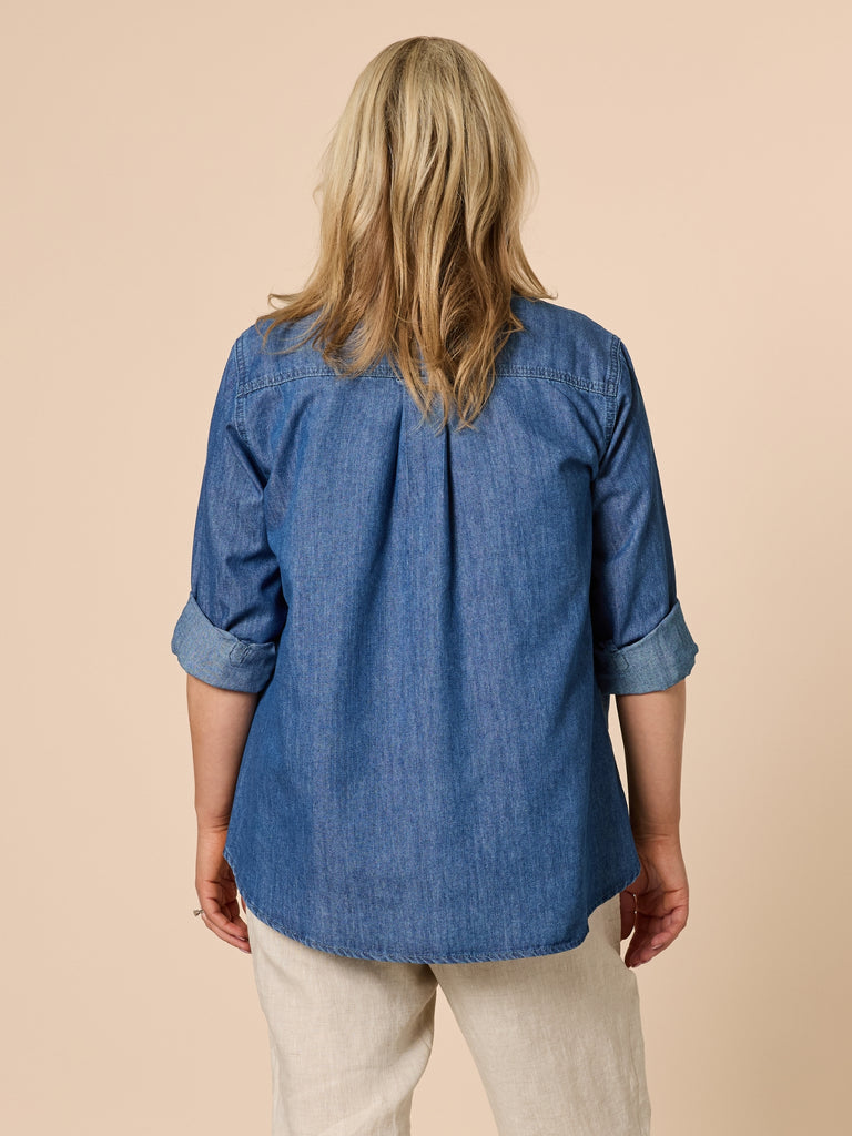 Sophie Soft Denim Shirt - Denim RC&CO