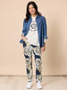 Cote D'Azur Embroidered Logo Long Sleeve Tee - Ivory rc&co