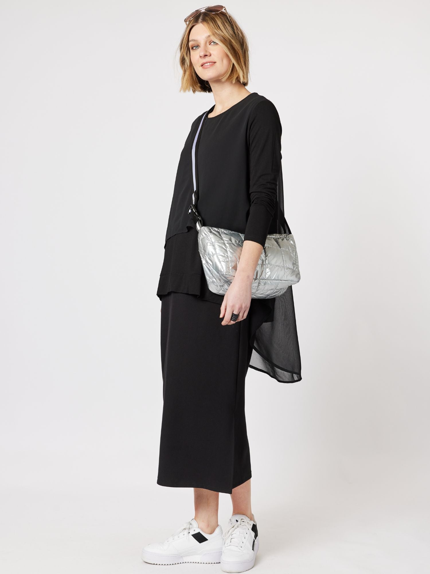 Layered High Lo Tunic - Black