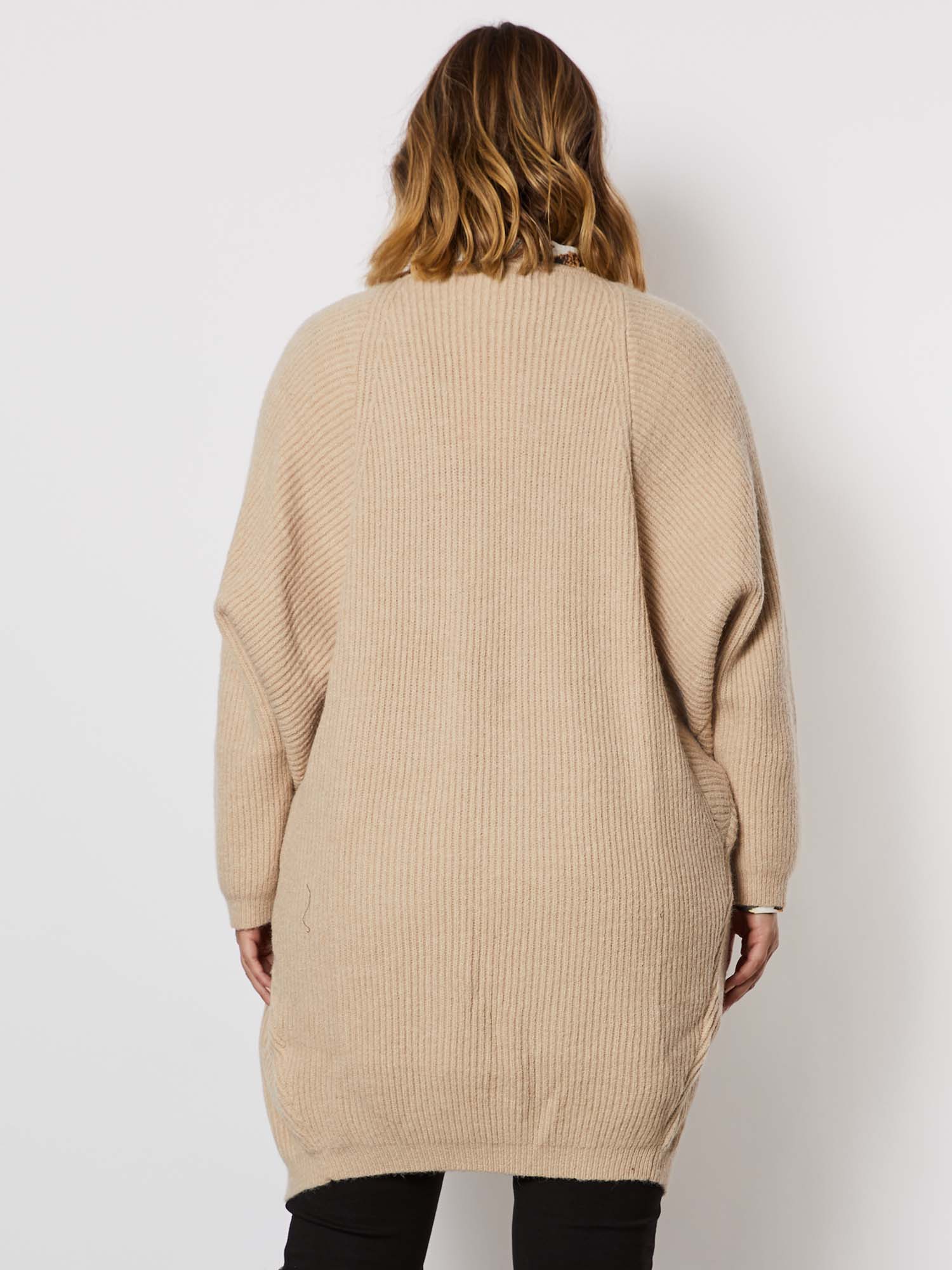 Batwing Knit Cardigan - Honey