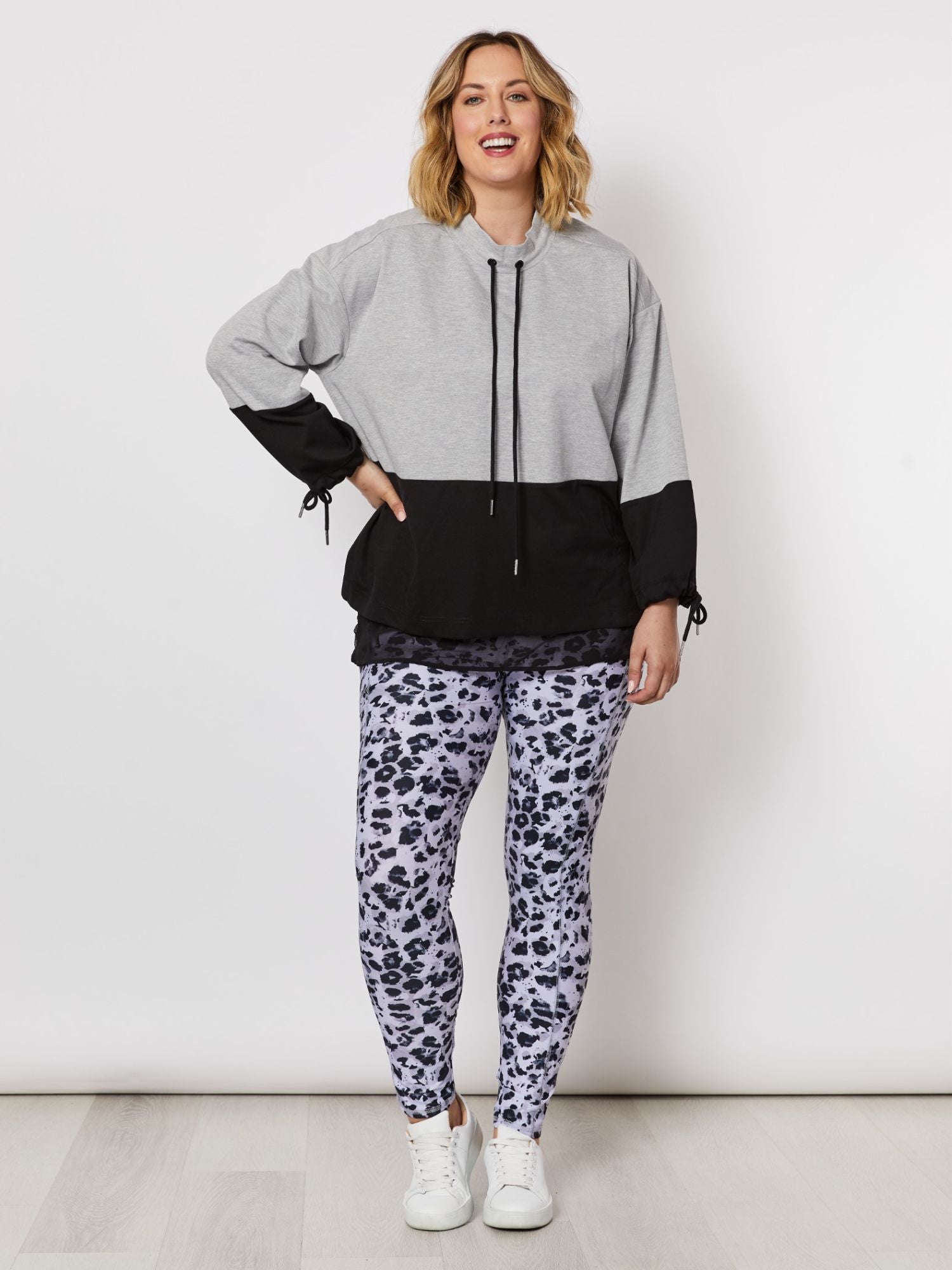 Animal Print Legging - Silver