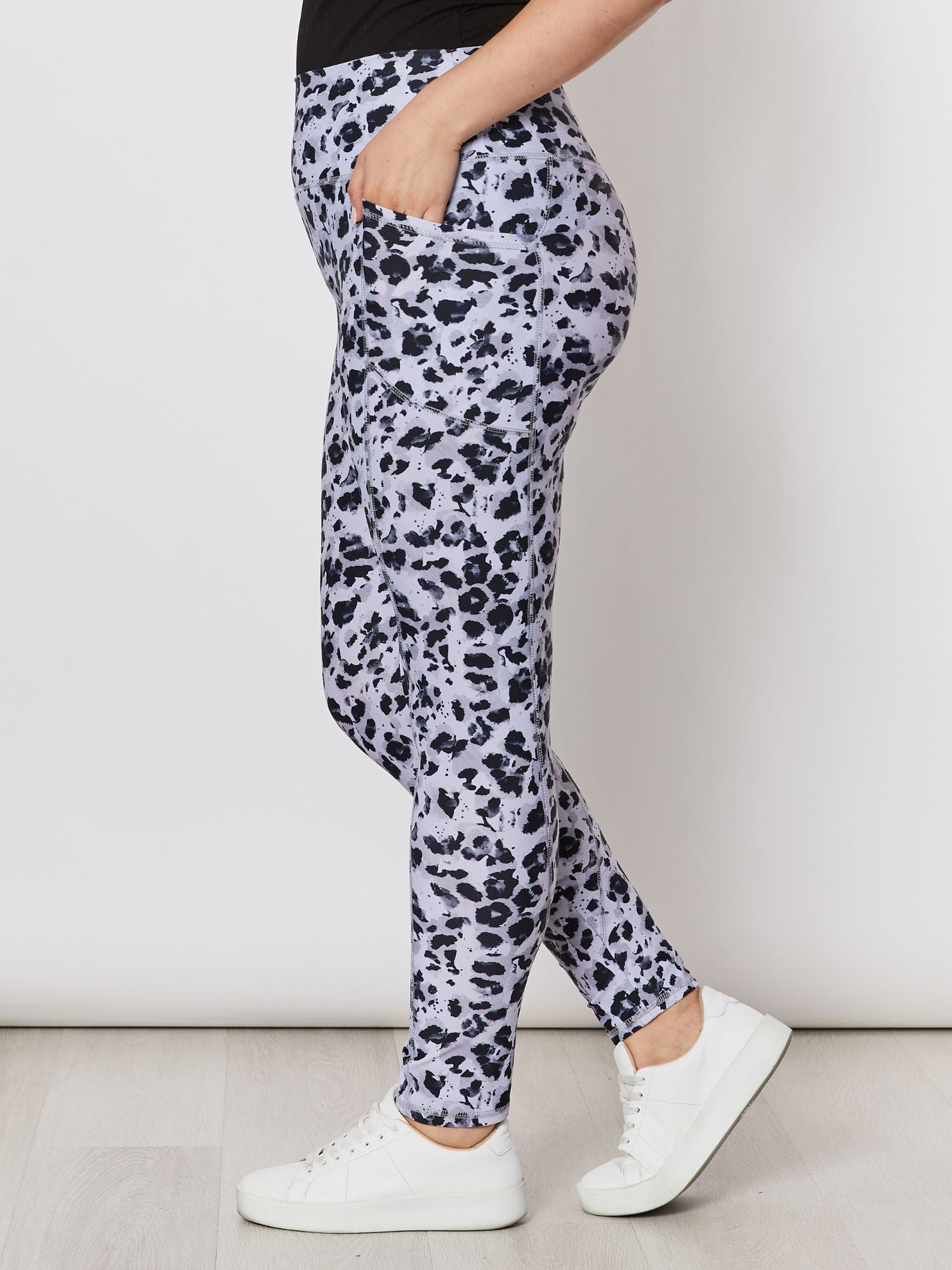 Animal Print Legging - Silver