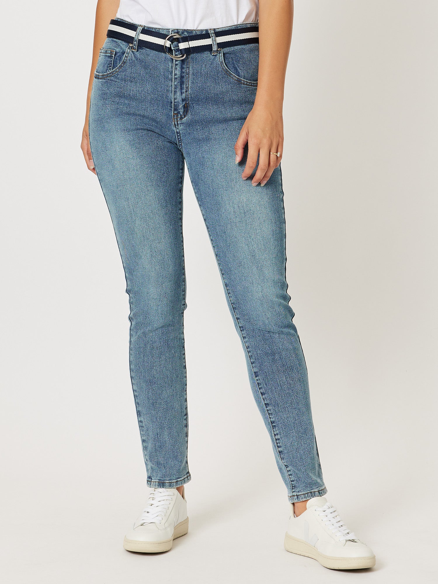 Sophie High Rise Slim Leg Jean - Denim